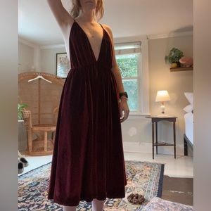 NWT Reformation Velvet Dress